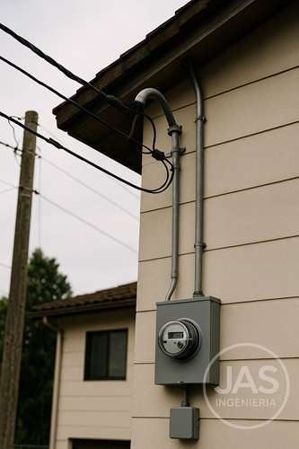 Tablero eléctrico residencial ordenado con breakers y rotulación